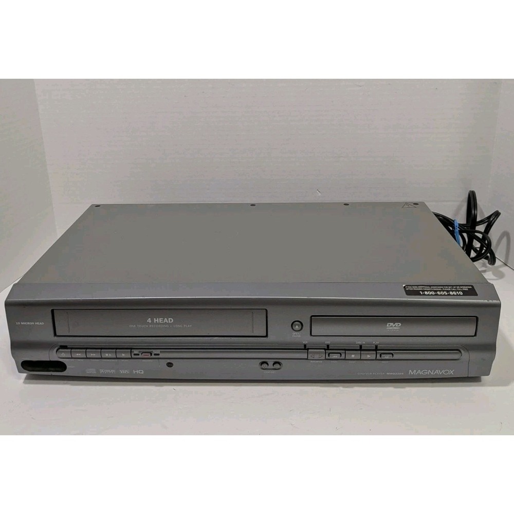 Magnavox MWD2205 DVD VCR Combo No Remote Tested Working VHS Player 2005 DC